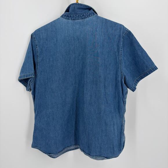 Eddie Bauer Women's Denim Button-Up Shirt - Size XL Tall - Picture 2 of 4